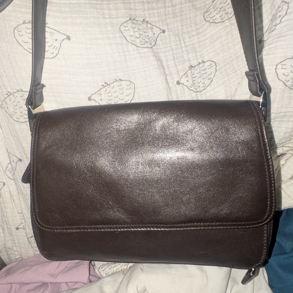 Brown Leather Men's Bag